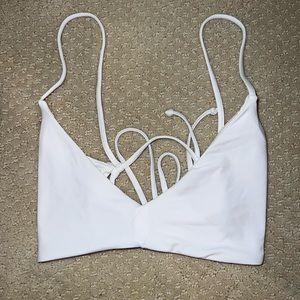 White bikini top